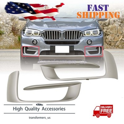 Bumper Trim Set For 2014-2018 BMW X5 Front Left and Right Primed Type 2 xLine