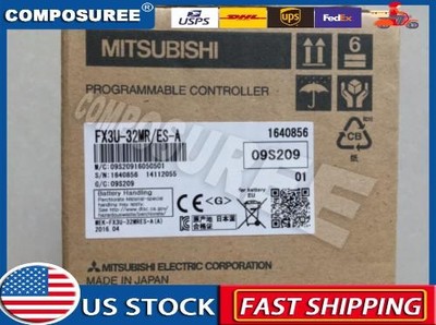 One New Mitsubishi FX3U-32MR/ES-A Programmable Logic Controller FX3U32MR/ESA