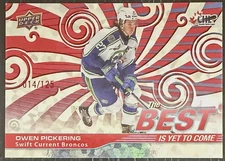 Owen Pickering 2023-24 Upper Deck CHL #BYC-11 Red /125 (RC) Pittsburgh Penguins