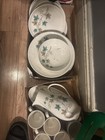 Syracuse Woodbine Floral China Dinner Set Cups Bowls Plates USA White Multi — photo 1