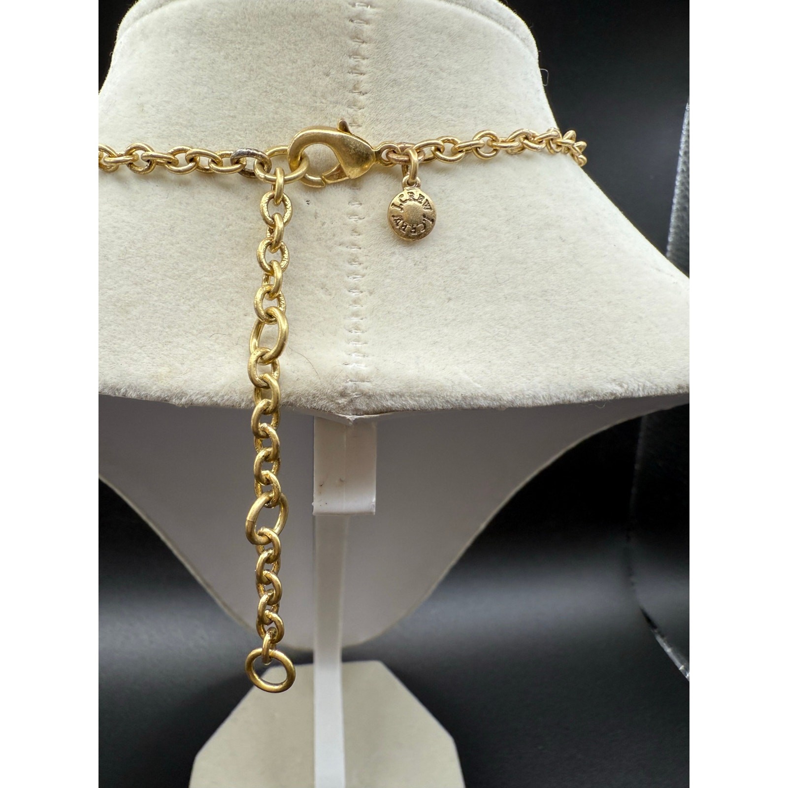 J Crew Signed Blush Color Statement Necklace and … - image 7