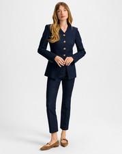 Veronica Beard Kimra Kick-Flare Pant 448 Size 10