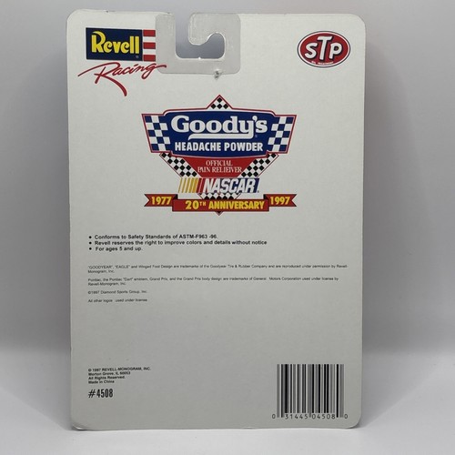 Revell Racing Bobby Hamilton 43 STP Goodys 20th Anniversary Car 1:64 Diecast-NIB - Picture 2 of 2