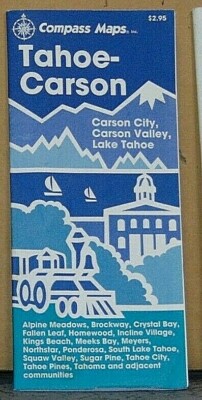 1997 Compass Street Map of Tahoe-Carson, Nevada