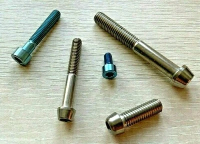 Titanium Bolts Allen Head, Blue and Silver M5 - M8 **Top Quality**
