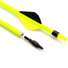 6Pcs 30" Spine500 Mixed Carbon Arrows Yellow Nock F Compound Bow Archery Outdoor