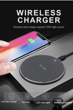 Wireless Fast Charging Pad. Compatible With All Smartphones/Accessories.