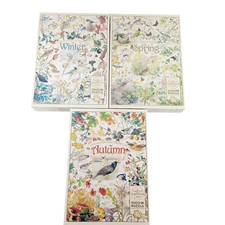 3 Cobble Hill 1000 pc Puzzles Spring Winter Autumn Country Diary Edwardian Lady