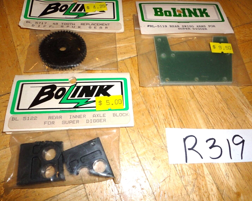 RC BOLINK VINTAGE 3 NEW PACKAGES 2 FOR SUPER DIGGER AND A 48 TOOTH SPUR GEAR - Image 3 of 4