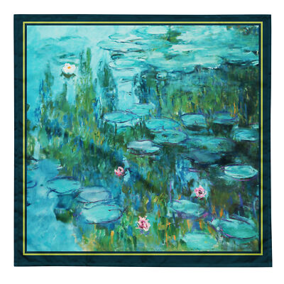Claude Monet Water Lillies Scarf, Impressionism Art Clothing, Fine Arts Lover 
