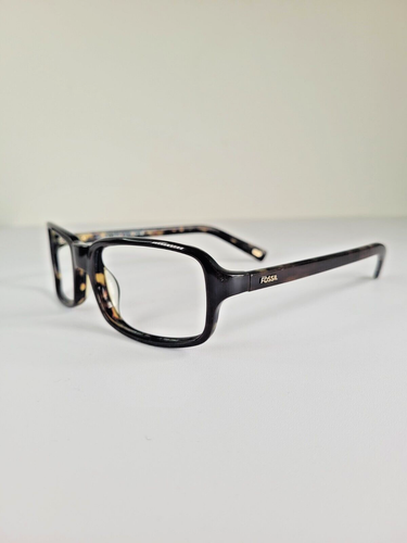 Fossil Hudson Brown Tortoise Shell Unisex Eyeglass Frames 57-18-135 Classic - Picture 4 of 11