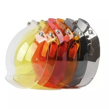 Open Face Helmet Bubble Visor Vintage Retro 3...