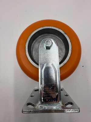 Barron Industrial Rigid Caster 8 1/2'' L x 2'' W Polyurethane Wheel, Aluminum Core