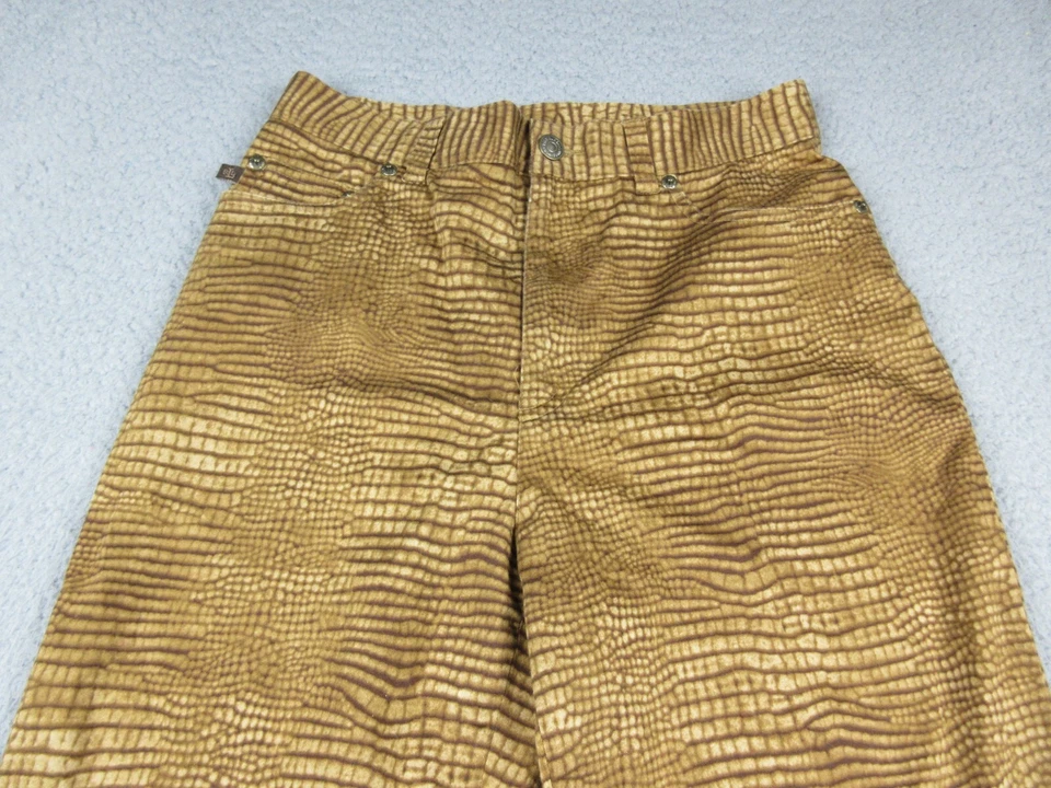 Pantalones chinos informales Lauren Ralph Lauren para mujer 8 pequeñas escalas marrones 26X25 Foto 3 de 4