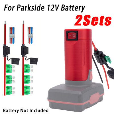 2x DIY Akku Adapter Für Lidl Parkside PAPK12 B3 12V Batterie Konverter Spielzeug