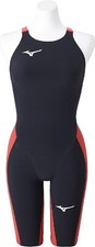 MIZUNO Swimsuit Women GX SONIC 6 CR FINA N2MGA702 Size L Black Red