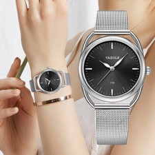 Armbanduhr Damen Uhr Damenuhr Frauen Quartz A...