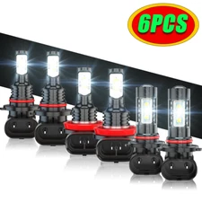 For Subaru Forester 2009-2013 LED Headlights Fog Light Bulbs Combo 9005+H11+9145