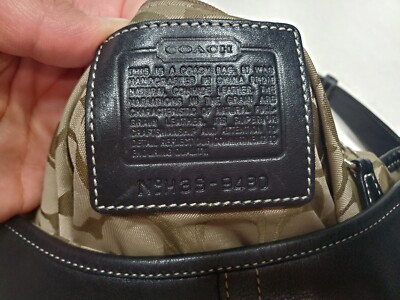 Classic Coach Vintage Black Leather Soho Shoulder/Crossbody Hobo