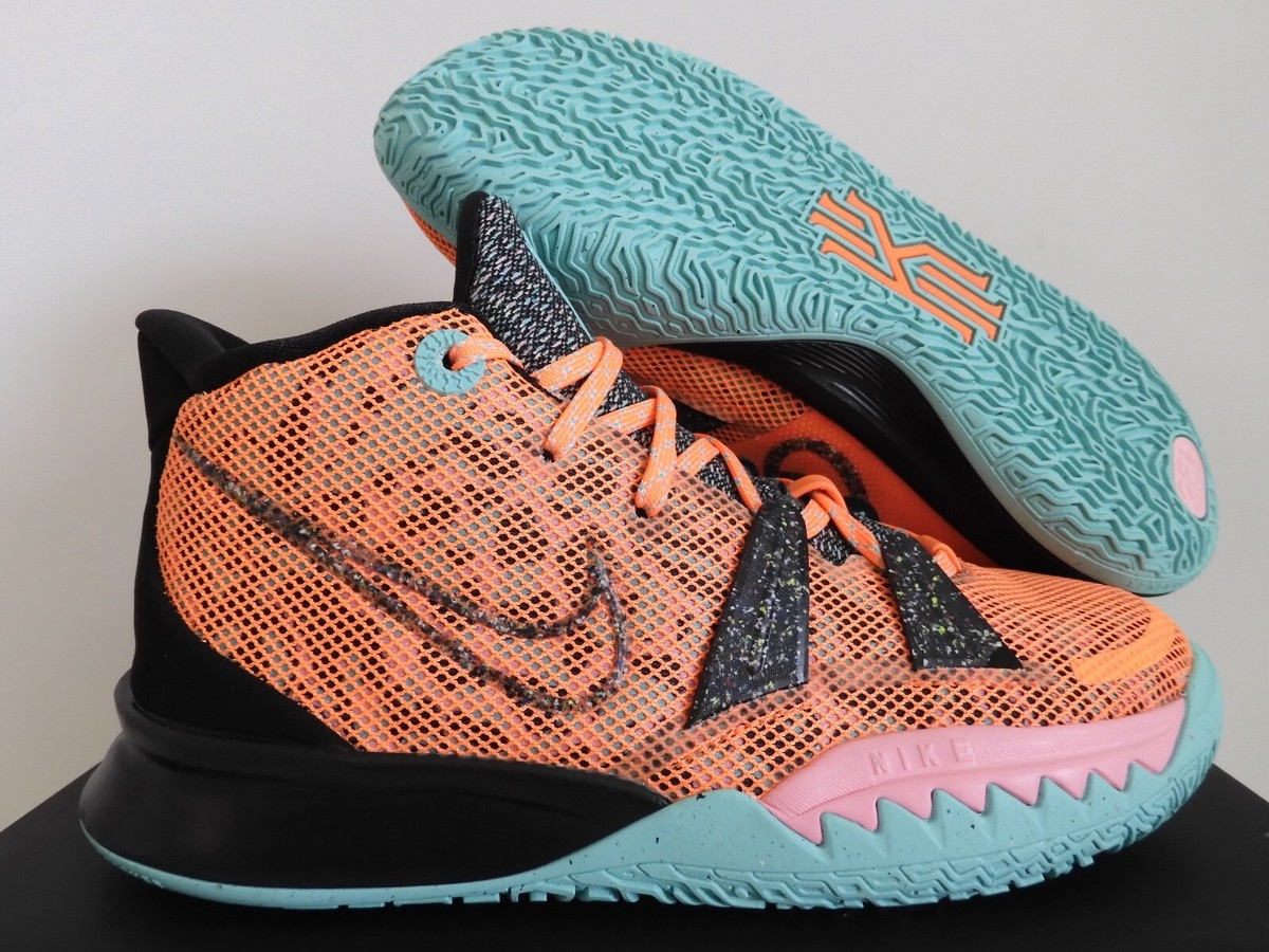 kyrie 7 orange and black