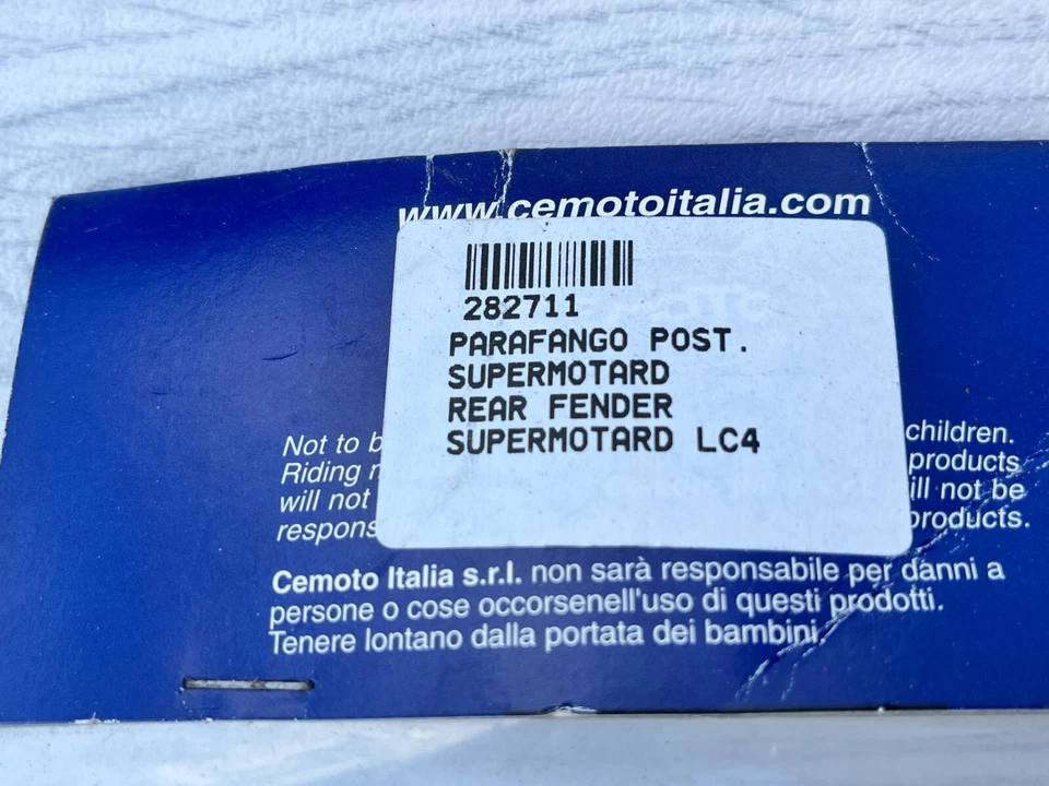 Cemoto Kotflügel passend für KTM LC4 640 Grau Schwarz Fender — 第 2/4 张图片