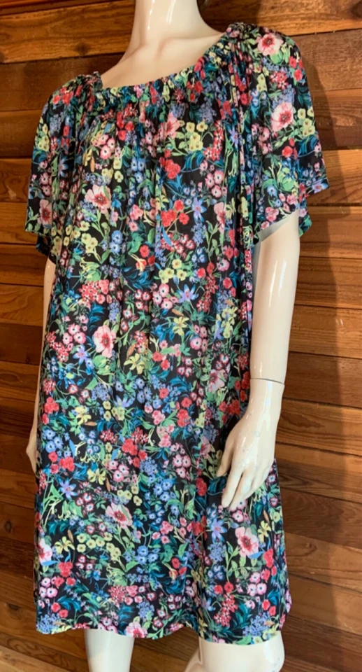 CAMISÓN VINTAGE H&M MULTICOLOR FLORAL TALLA XL #16021 Foto 4 de 4