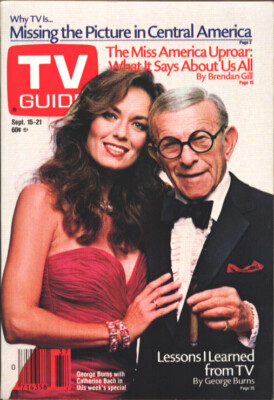 MAG: TV Guide 9/15/1984-Catherine Bach-George Burns cover-Central PA Edition-...
