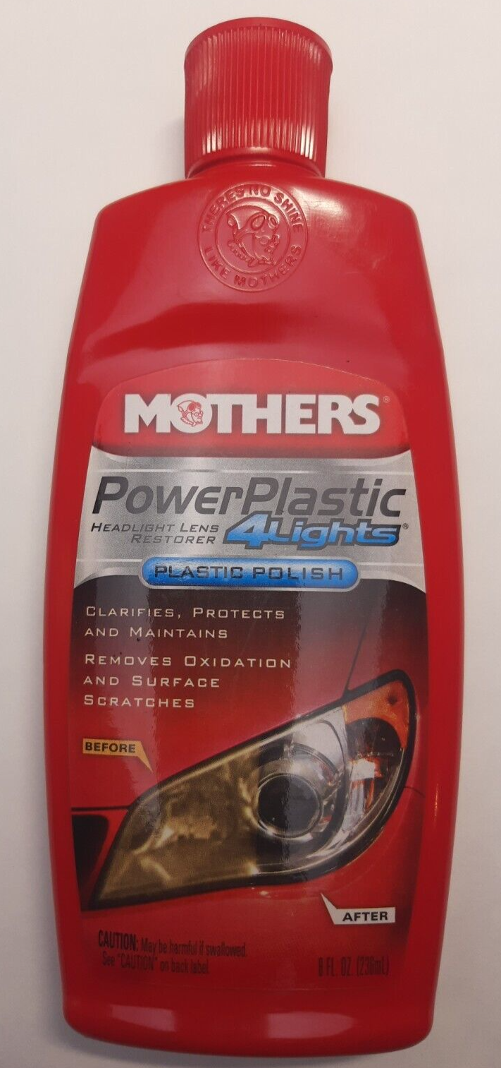 Mothers Power Plastic 4Lights 8oz Polish Headlights Taillights Plastics