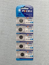 5 Pack CR1225 1225 PKCELL Lithium 3v Battery FACTORY FRESH 12/2030 FREE SHIPPING