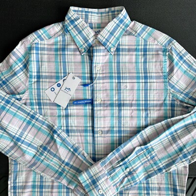 NWT SOUTHERN TIDE Sky Valley Plaid Coastal Passage Sport Orchid Petal Size Small