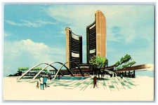 c1950's The New City Hall Toronto Ontario Canada Vintage Unposted Postcard