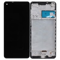 FüR Samsung Galaxy A21S A217F Display Rahmen Lcd Touchscreen Bildschirm Schwarz