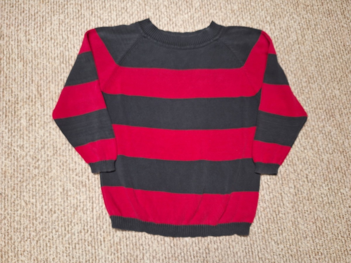 Vintage 90s Kurt Cobain Striped Sweater Freddy Krueger Grunge Horror Nirvana