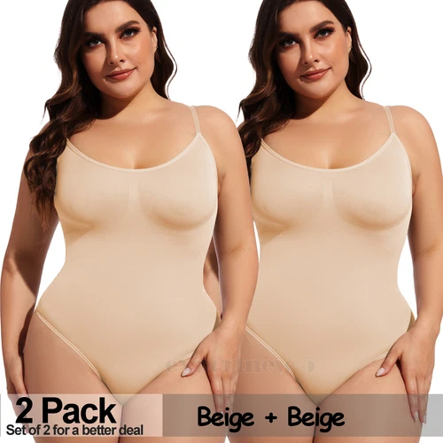 Paquete de 2 body para mujer arrebatado, body moldeador, ropa moldeadora arrebatada camiseta sin mangas - Imagen 37 de 45