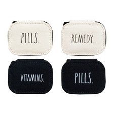 Rae Dunn Travel Pill Case w Organizer Canvas Designer Fashion