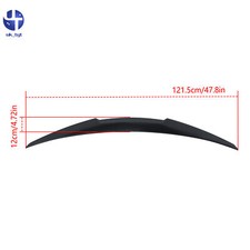 FOR BMW 1 Series Coupe 1M E82 Gloss Black Rear Boot Lip Spoiler Wing New 2007-13