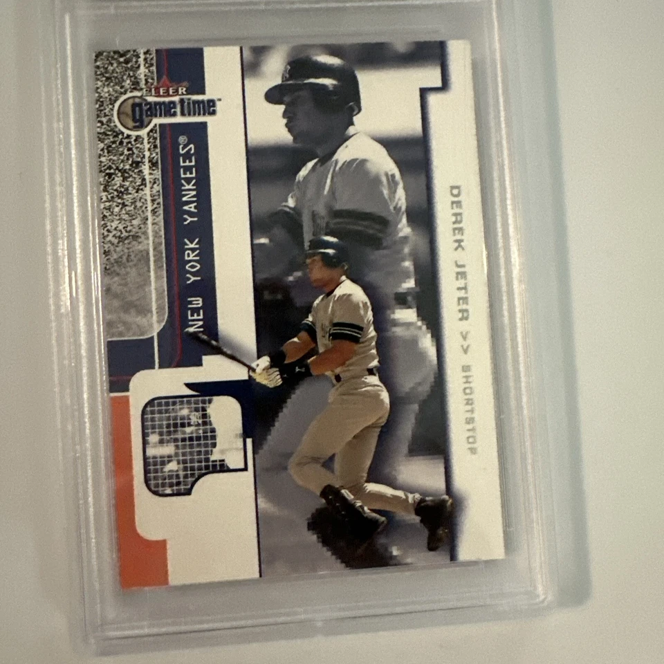 2001 Fleer Game Time #1 Derek Jeter  PSA 10 Gem Mint HOF Yankees 83099649 - Image 2 of 4