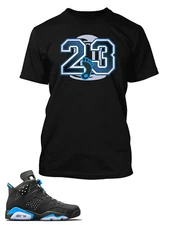 UNC 23 Tee Shirt To Match J6 Shoe Men's Big Tall Sm Graphic Bell Pro Club Shaka
