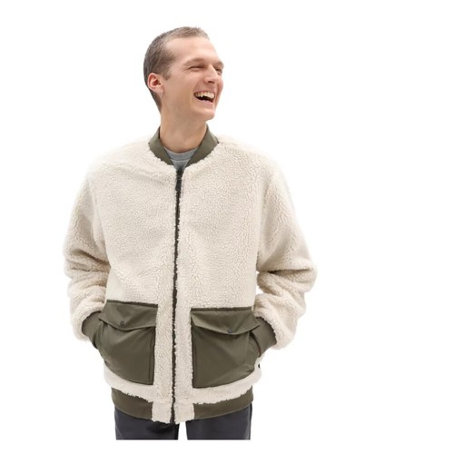 Vans Reversible Hughes Bomber Jacket / Grape Leaf-Oatmeal / Mens / RRP £125 - 第 5/5 張圖片