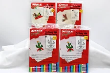 Pre-Shaded Christmas Transfers Lot Of 4 NEW DIZZLE Cactus Reindeer Bunny VTG NEW