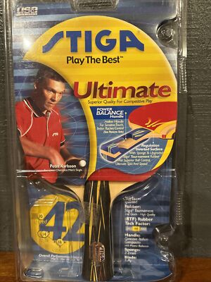 STIGA  Ultimate Power Balance Handle Tournament Ping Pong  Peter Karlsson New