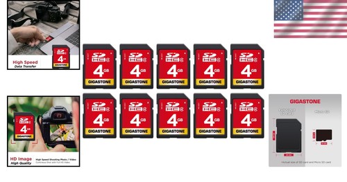Waterproof 4GB SD Card 10-Pack – X-Ray Proof for Reliable Storage & Playback - Picture 2 of 9