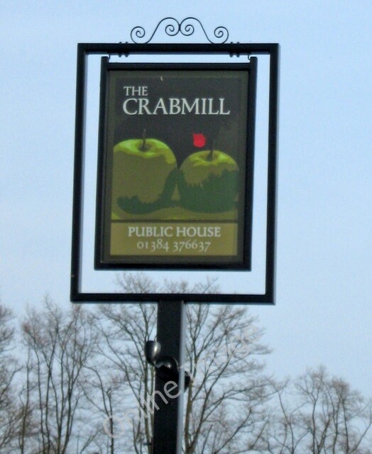 Photo 6x4 The Crabmill pub sign, 199 Hagley Road, Old Swinford