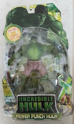 NEW MARVEL 2008 INCREDIBLE HULK POWER PUNCH GAMMA SKIN MOVIE