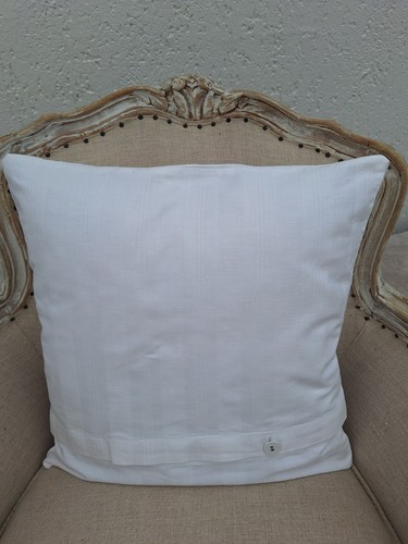 Kissen Chateau Vintage Kissenbezug Kissenhülle Stuhlkissenbezug Shabby 40x40 cm - Bild 4 von 4