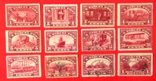 US Sc#Q1-Q12 1913 Parcel Post Mint/Used H/NH OG/NG F/VF (10-383)