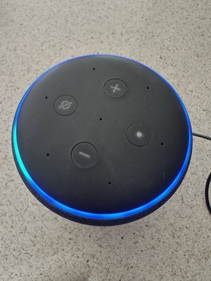Amazon Echo 3rd Gen R9P2A5 Smart Speaker | Alexa | Black W/ Power Cable Tested