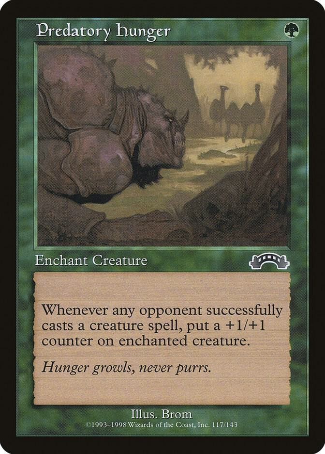 Predatory Hunger 117 Common Exodus Magic: The Gathering Lightly Played
