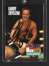 356  THE LEGEND LARRY ZBYSZKO   signed Wrestling Card w/COA   FREE SHIPPING !