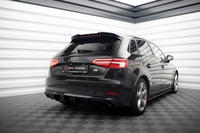 Maxton Design Heckansatz Diffusor passend für Audi A3 Sportback 8V FL (Einzelaus
